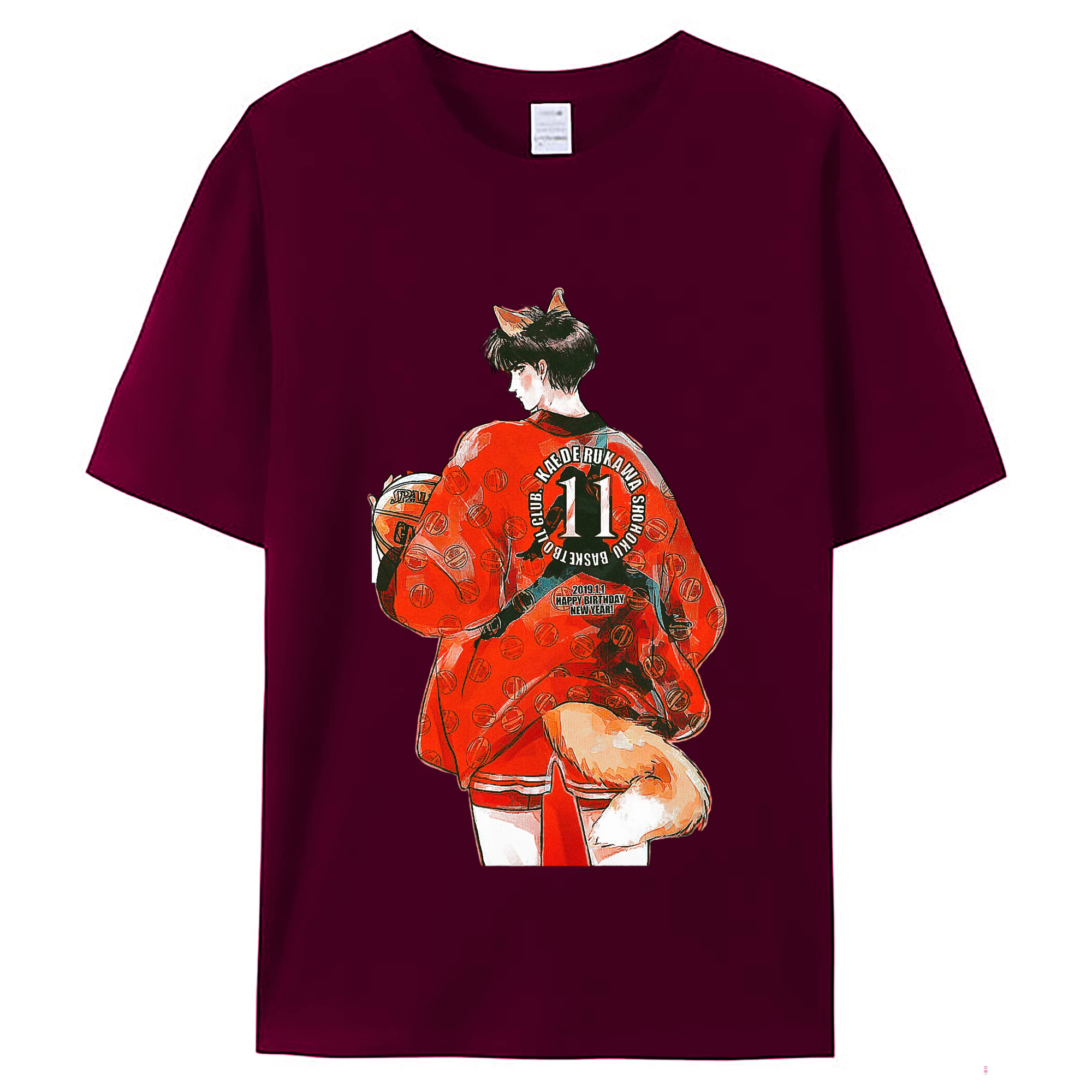 （画像用） SLAM DUNK／スラムダンク レディースカジュアルプリントTシャツ（綿100％）